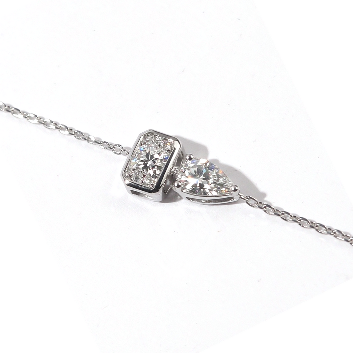 Geometric Lab-Grown Diamond Bracelet