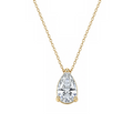 Pear Lab-Grown Diamond Pendant Necklace