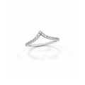 Pavé Chevron Contour Lab-Grown Diamond Ring