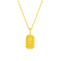 One Word, One Love Happy Tag Necklace