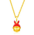 Bwing Bunny Figure Enamel Necklace