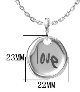 One Word, One Love Medallion Necklace