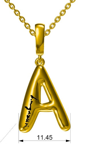 One Word, One Love Letter A Necklace