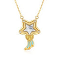 Creamy Mami Wish Star Crystal Necklace