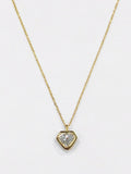Heart Bezel Lab-Grown Diamond Necklace
